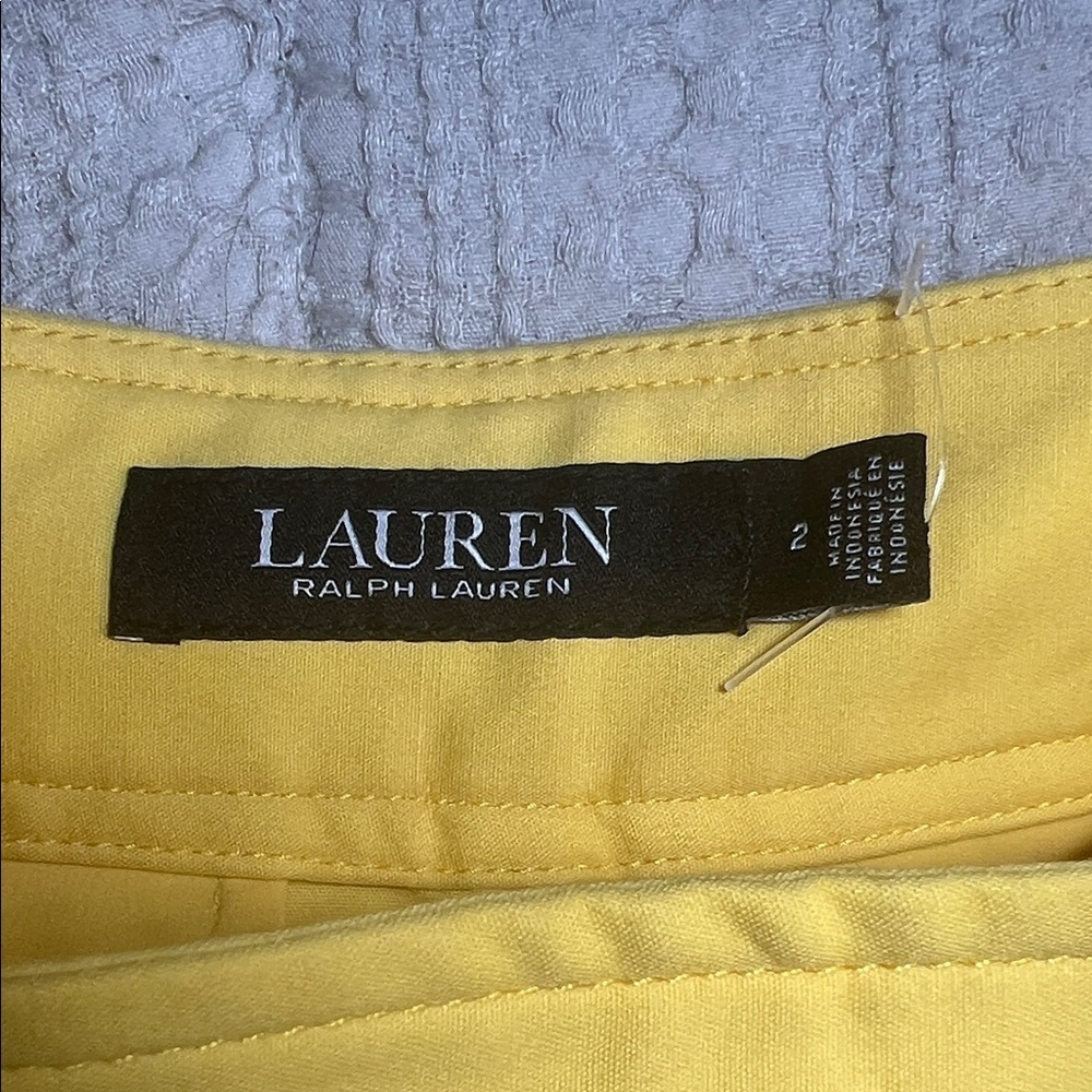 Lauren Ralph Lauren Vibrant Yellow shorts size 2 - Picture 3 of 11